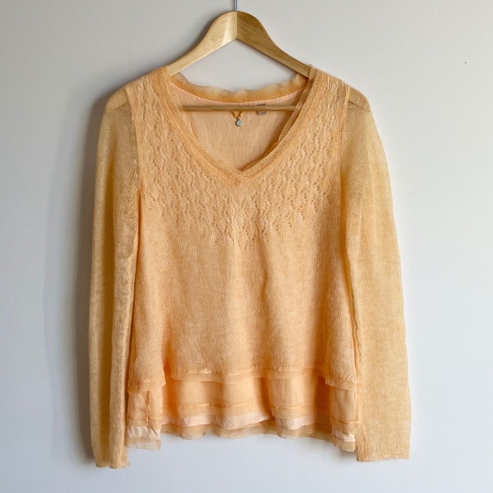 Knitted & Knotted Delicate Knit Sweater  - Size M